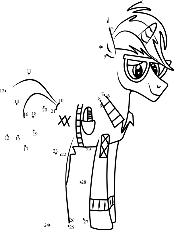 Trenderhoof-My-Little-Pony-Dot-To-Dot dot to dot worksheets