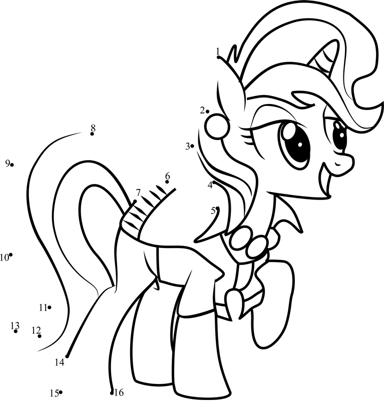 Upper-Crust-My-Little-Pony-Dot-To-Dot dot to dot worksheets