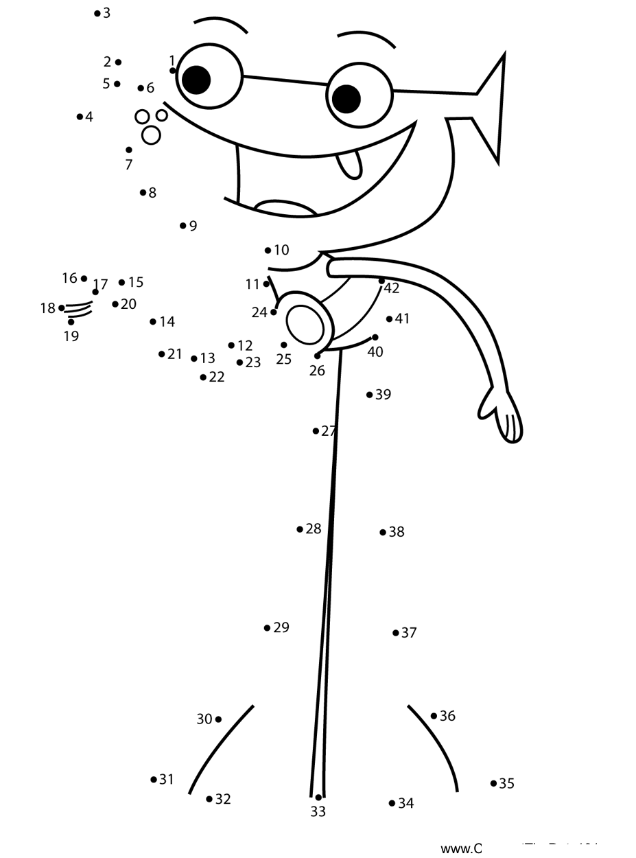 Plory-Plory-And-Yoop printable dot to dot worksheet