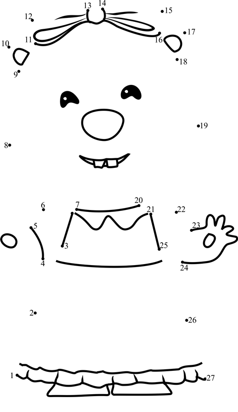 Loopy-Pororo-The-Little-Penguin-Dot-To-Dot dot to dot worksheets