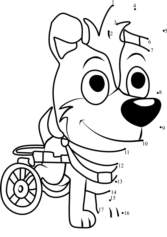 Axel-Pound-Puppies-Dot-To-Dot dot to dot worksheets