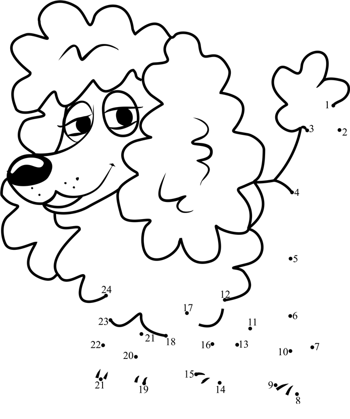 Babette-Pound-Puppies-Dot-To-Dot dot to dot worksheets