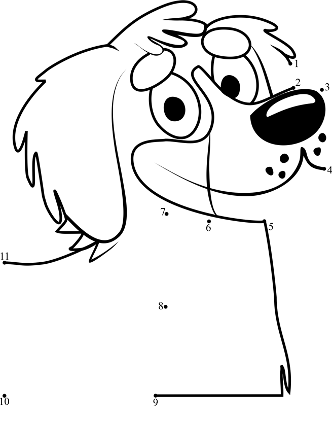 Bumbles-Pound-Puppies-Dot-To-Dot dot to dot worksheets