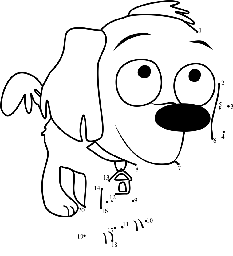 Mcguffin-Pound-Puppies-Dot-To-Dot dot to dot worksheets