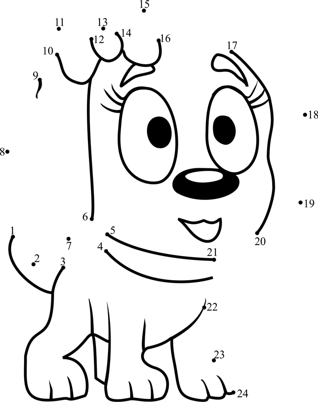 Nutmeg-Pound-Puppies-Dot-To-Dot printable dot to dot worksheet