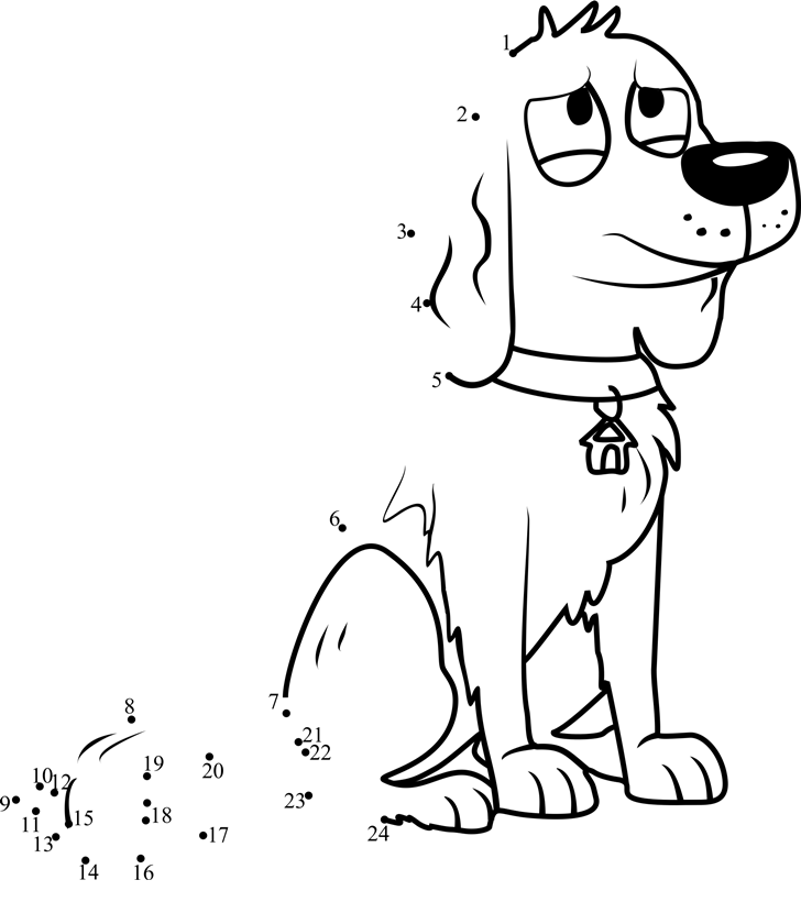 Ralph-Pound-Puppies-Dot-To-Dot printable dot to dot worksheet