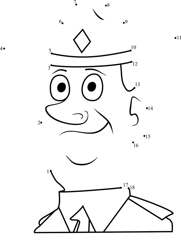 Ranger-Bart-Pound-Puppies-Dot-To-Dot dot to dot worksheets