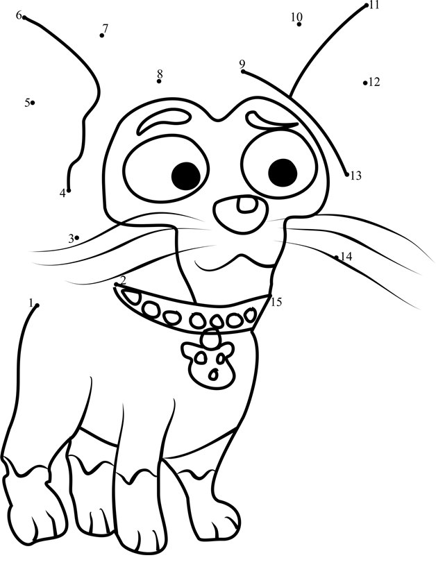 Squeak-Pound-Puppies-Dot-To-Dot printable dot to dot worksheet