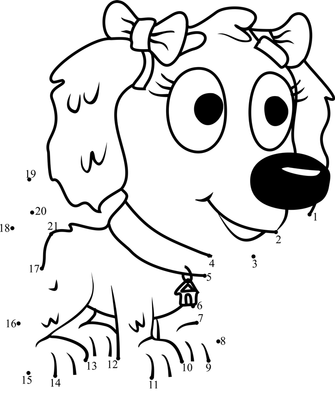 Sweet-Pea-Pound-Puppies-Dot-To-Dot dot to dot worksheets