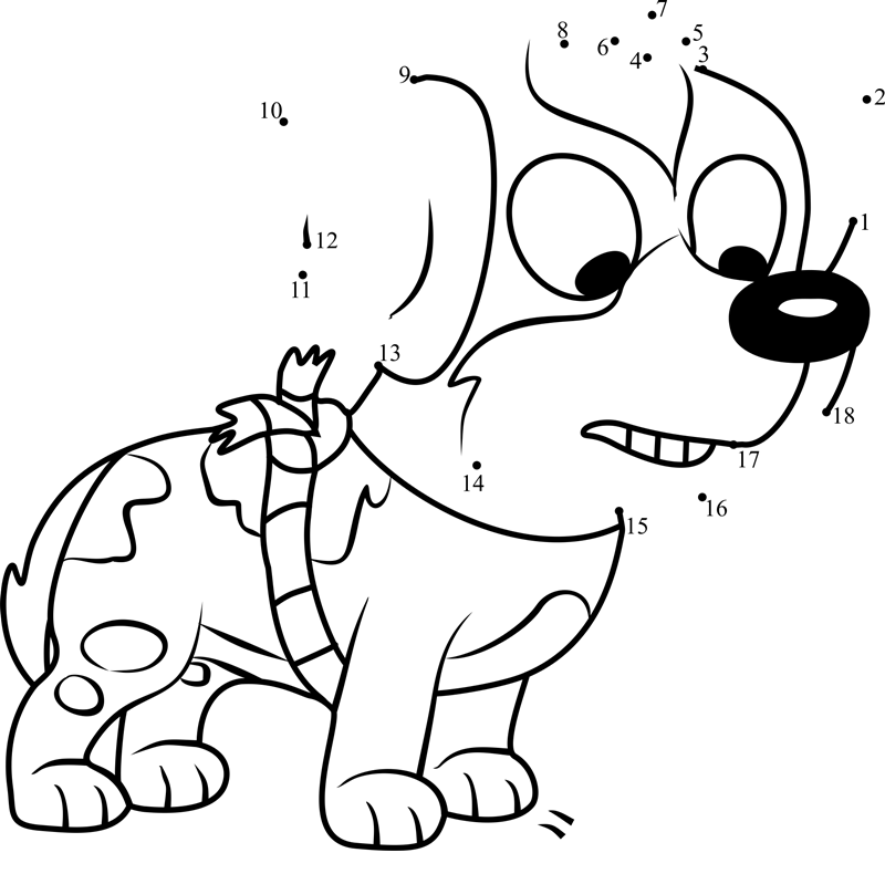 Sweetie-Pound-Puppies-Dot-To-Dot dot to dot worksheets