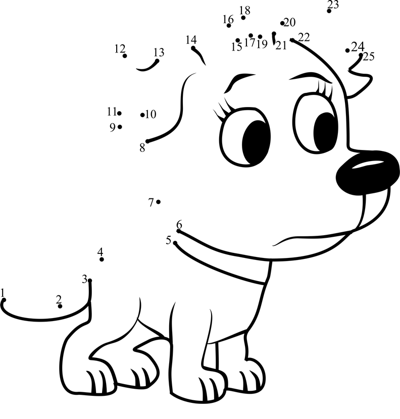 Tip-Tip-Pound-Puppies-Dot-To-Dot dot to dot worksheets