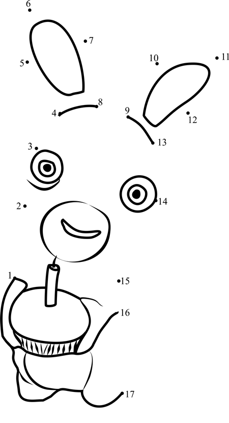 Rabbid-Bomb-Dot-To-Dot printable dot to dot worksheet