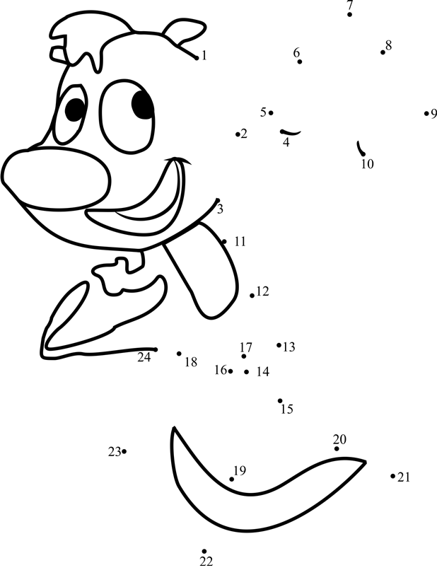 Skunk-Dancing-Dot-To-Dot printable dot to dot worksheet