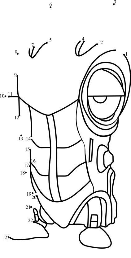 Roboslug-Slugterra-Dot-To-Dot printable dot to dot worksheet