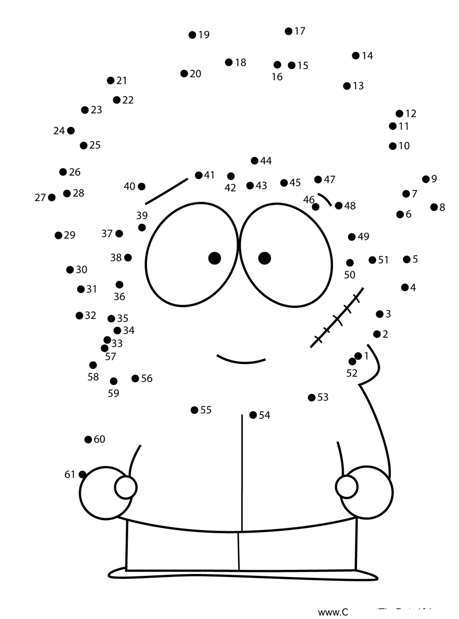 Allan-Mercer-Soth-Park printable dot to dot worksheet