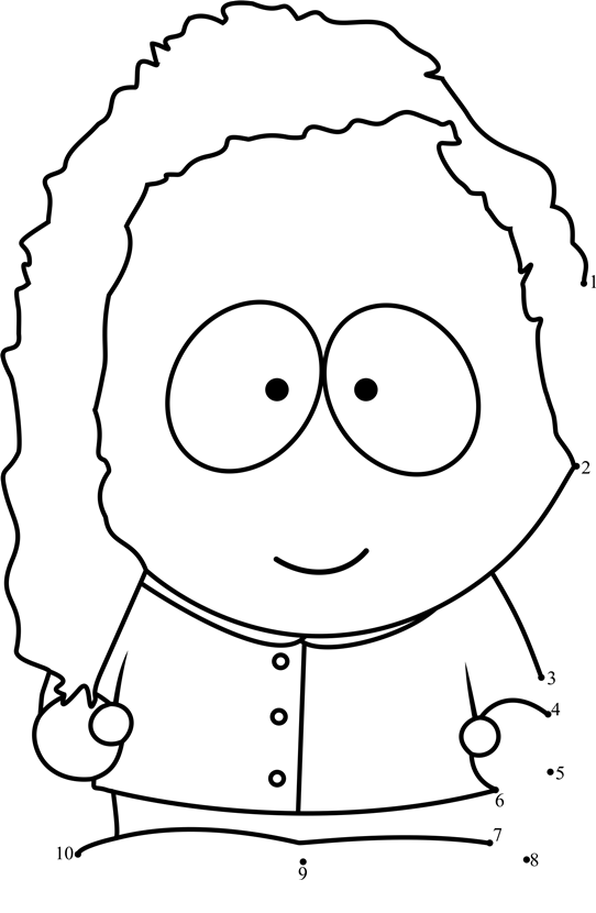 Bebe-Stevens-From-South-Park-Dot-To-Dot dot to dot worksheets