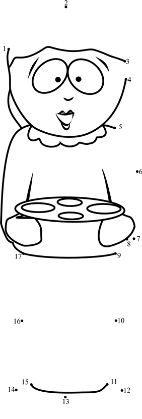 Liane-Cartman-From-South-Park-Dot-To-Dot printable dot to dot worksheet