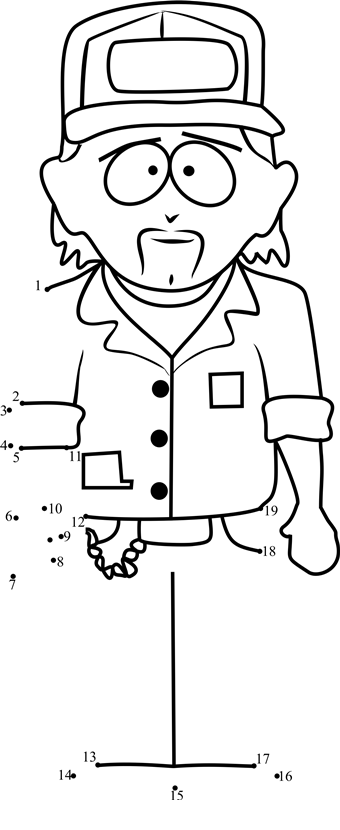 Stuart-Mccormick-From-South-Park-Dot-To-Dot printable dot to dot worksheet