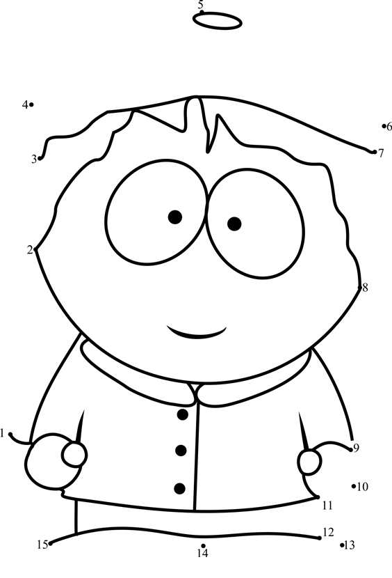 Wendy-Testaburger-From-South-Park-Dot-To-Dot dot to dot worksheets