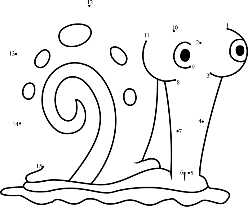 Gary-The-Snail-Dot-To-Dot dot to dot worksheets