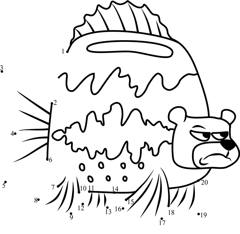 Sea-Bear-Dot-To-Dot dot to dot worksheets