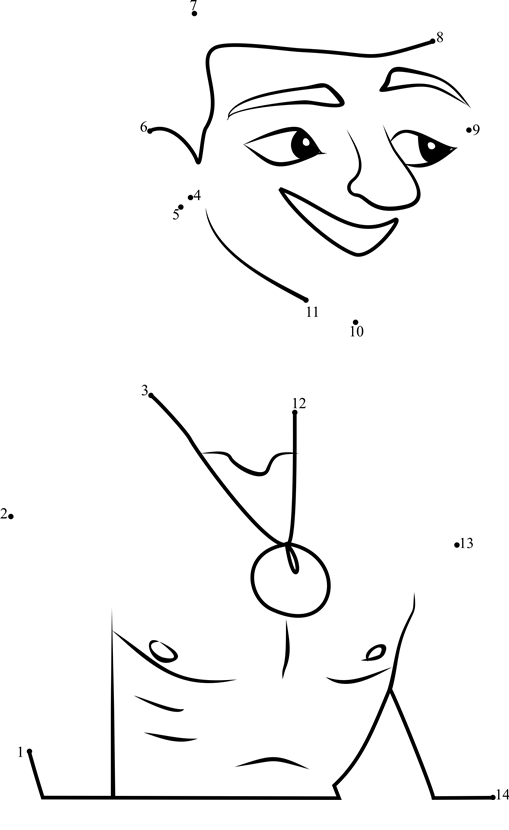 No-Pants-Lance-From-Stoked-Dot-To-Dot printable dot to dot worksheet