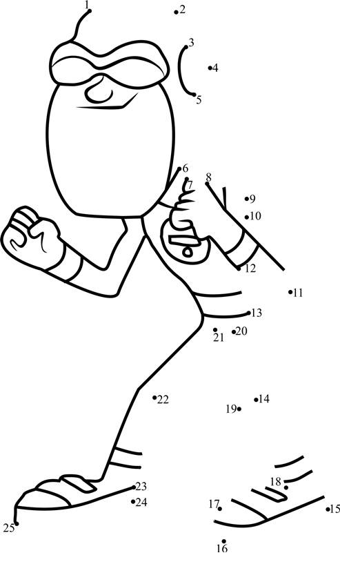 Billy-Numerous-Teen-Titans-Go-Dot-To-Dot printable dot to dot worksheet