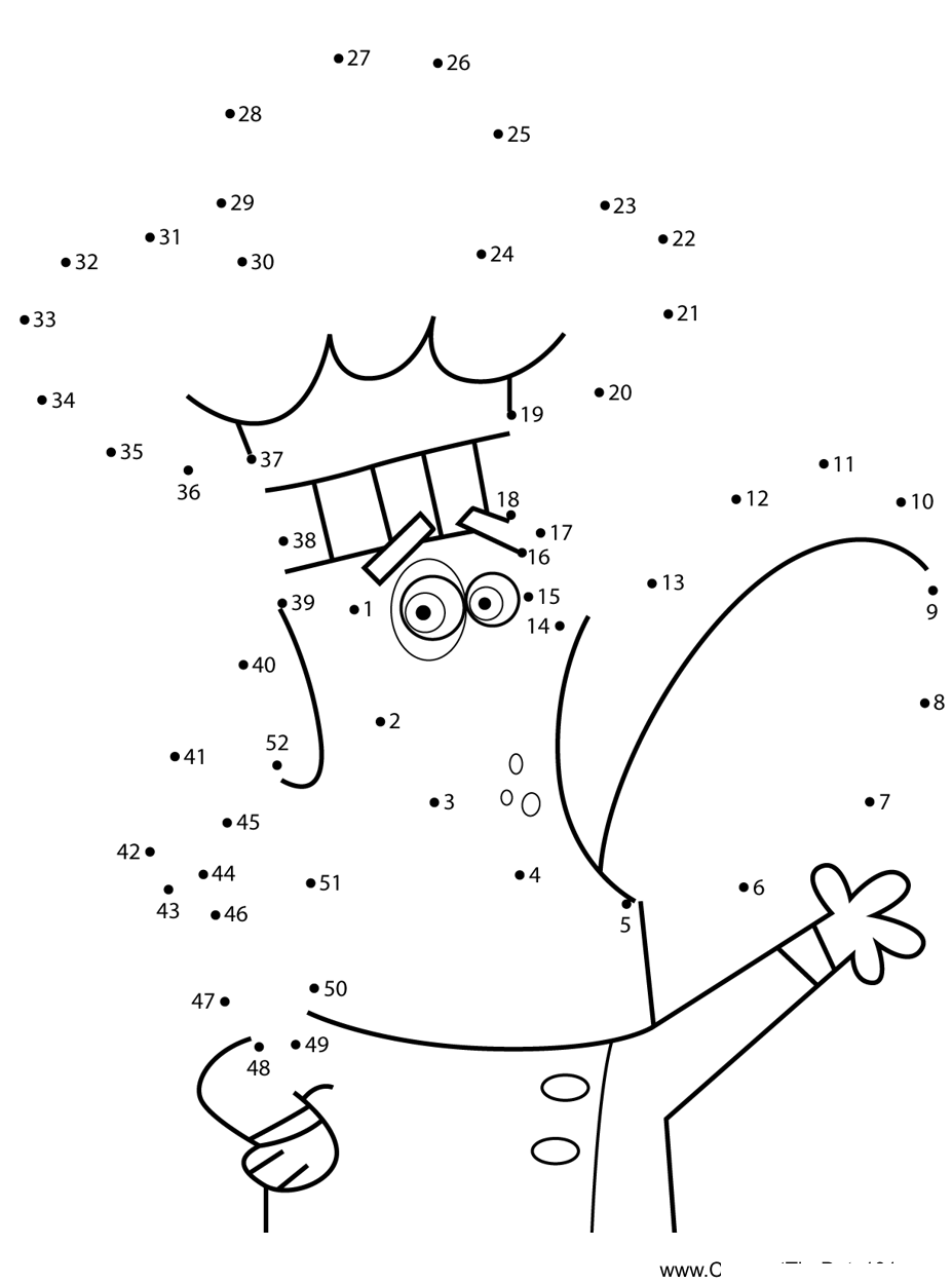 Sparky-Cheff-Fairly-Odd-Parents printable dot to dot worksheet