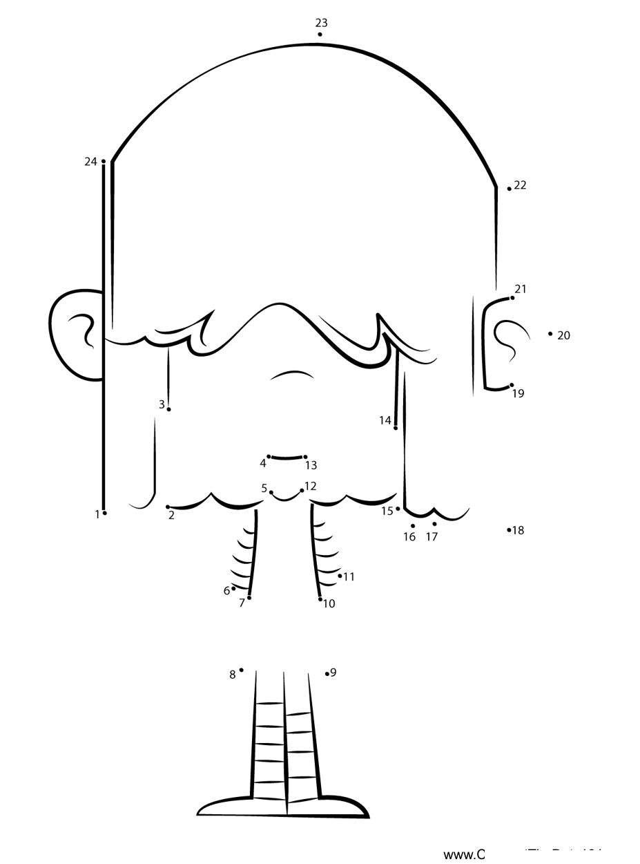 Lucy-Loud-The-Loud-House printable dot to dot worksheet