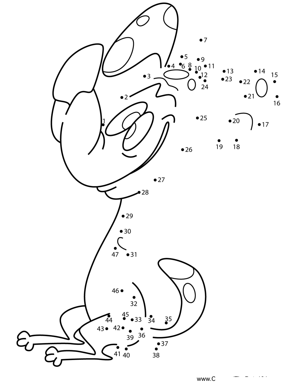 Jasper-The-Ren--Stimpy-Show printable dot to dot worksheet