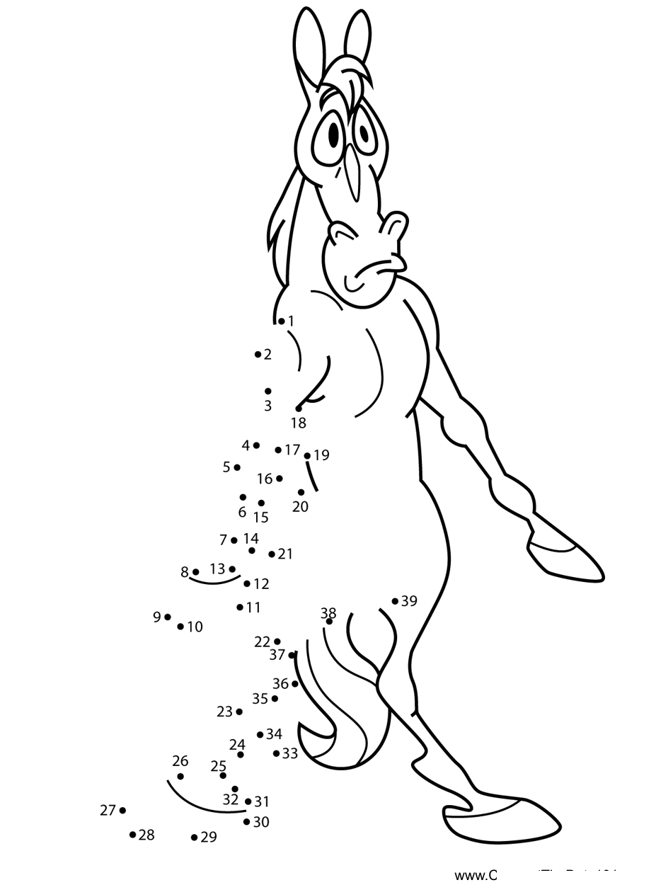 Mr-Horse-The-Ren--Stimpy-Show dot to dot worksheets