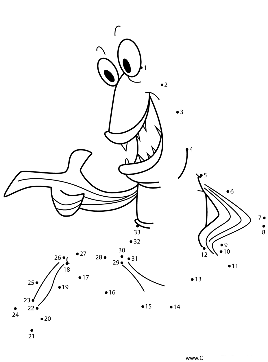 Muddy-Mudskipper-The-Ren--Stimpy-Show dot to dot worksheets