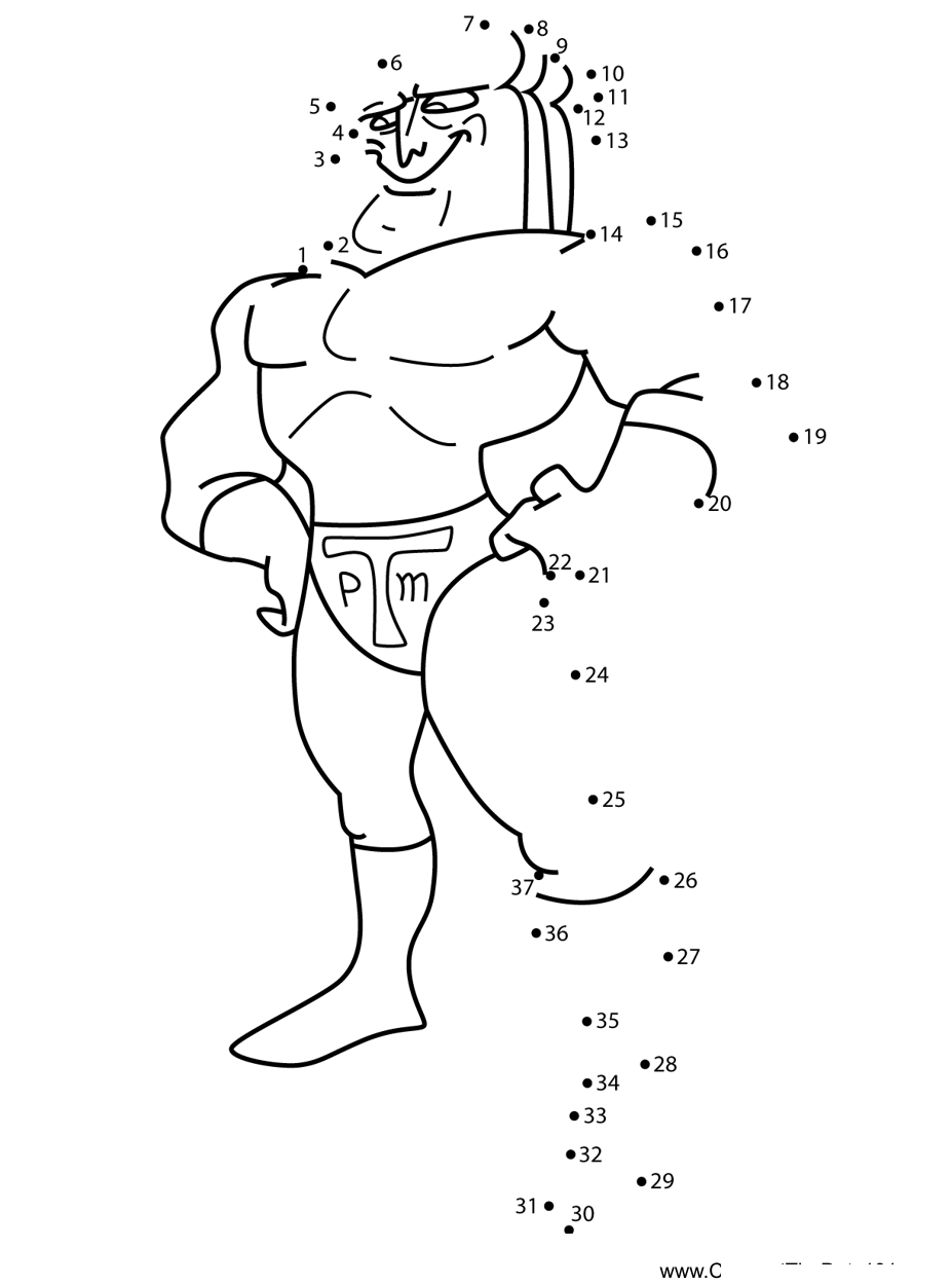 Powdered-Toast-Man-The-Ren--Stimpy-Show dot to dot worksheets