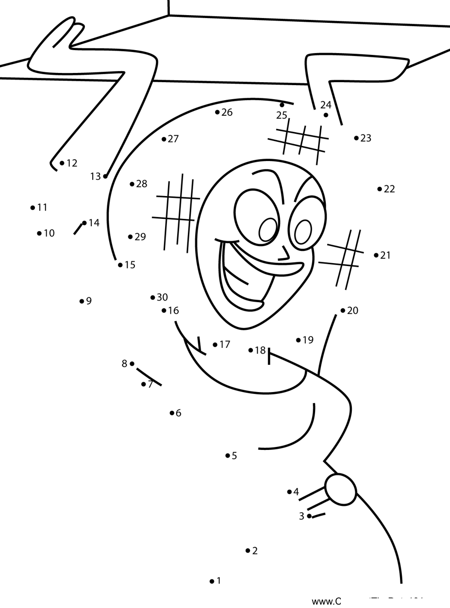 Waffle-Woman-The-Ren--Stimpy-Show printable dot to dot worksheet