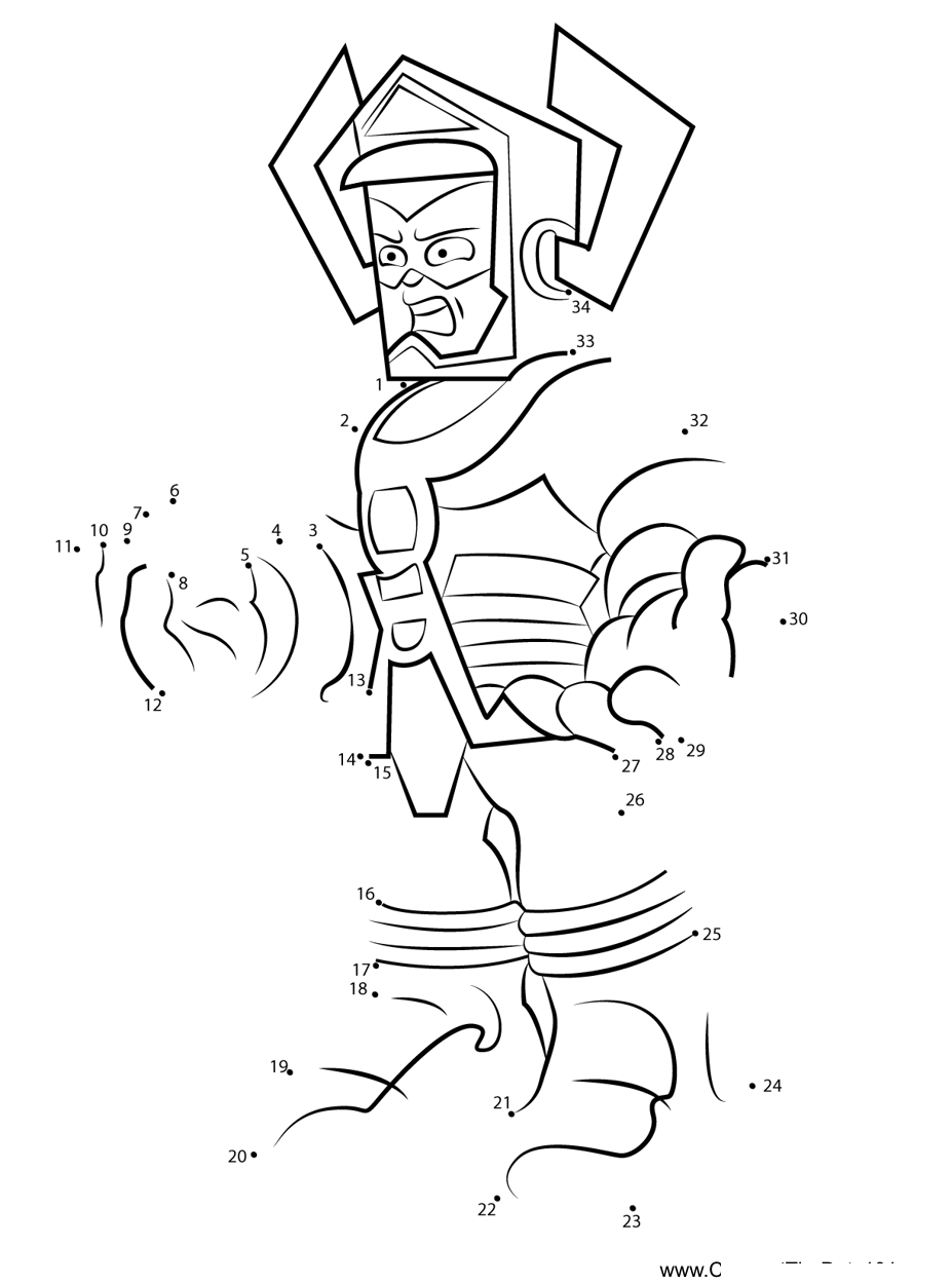 Galactus-The-Super-Hero-Squad-Show printable dot to dot worksheet