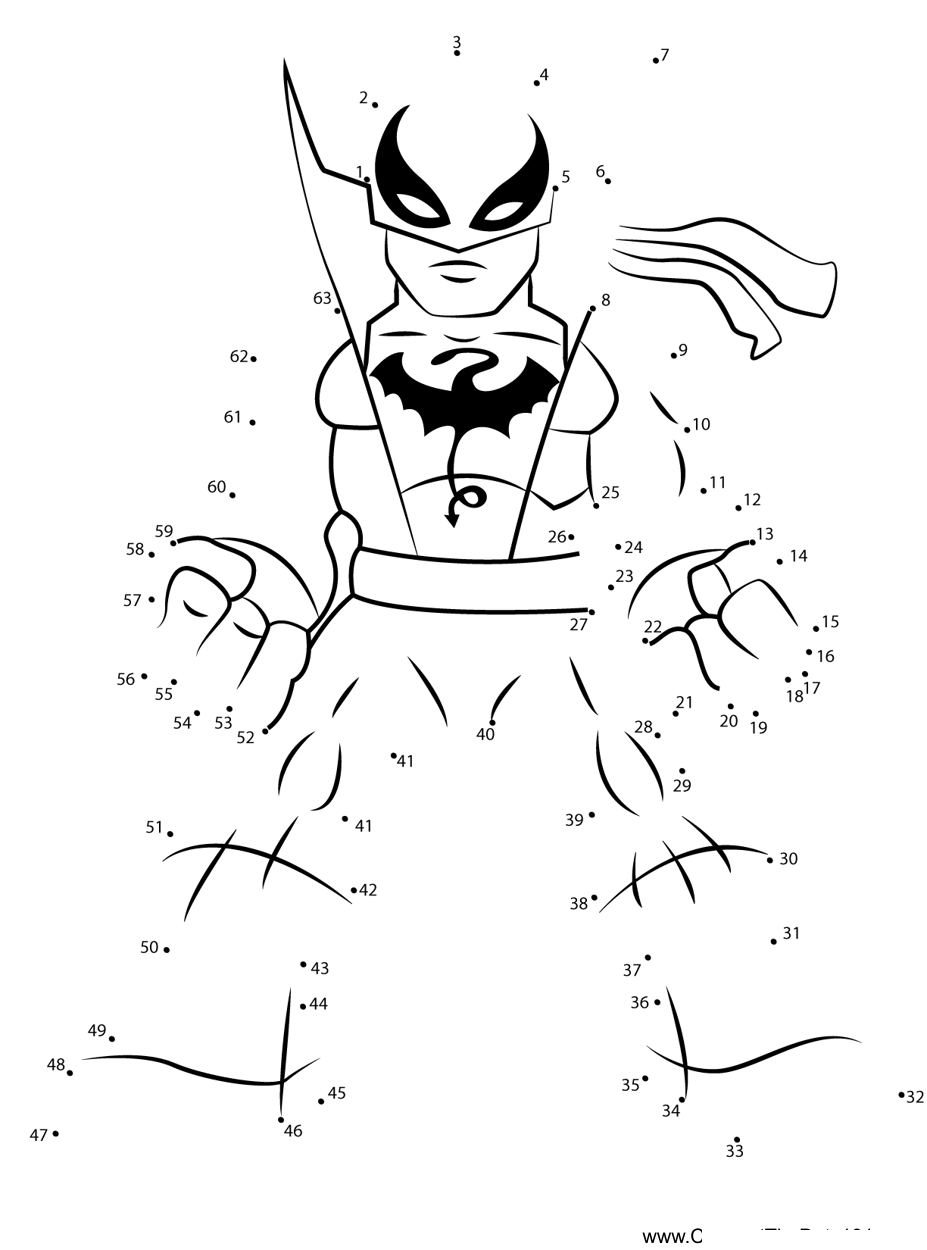 Iron-Fist-The-Super-Hero-Squad-Show dot to dot worksheets