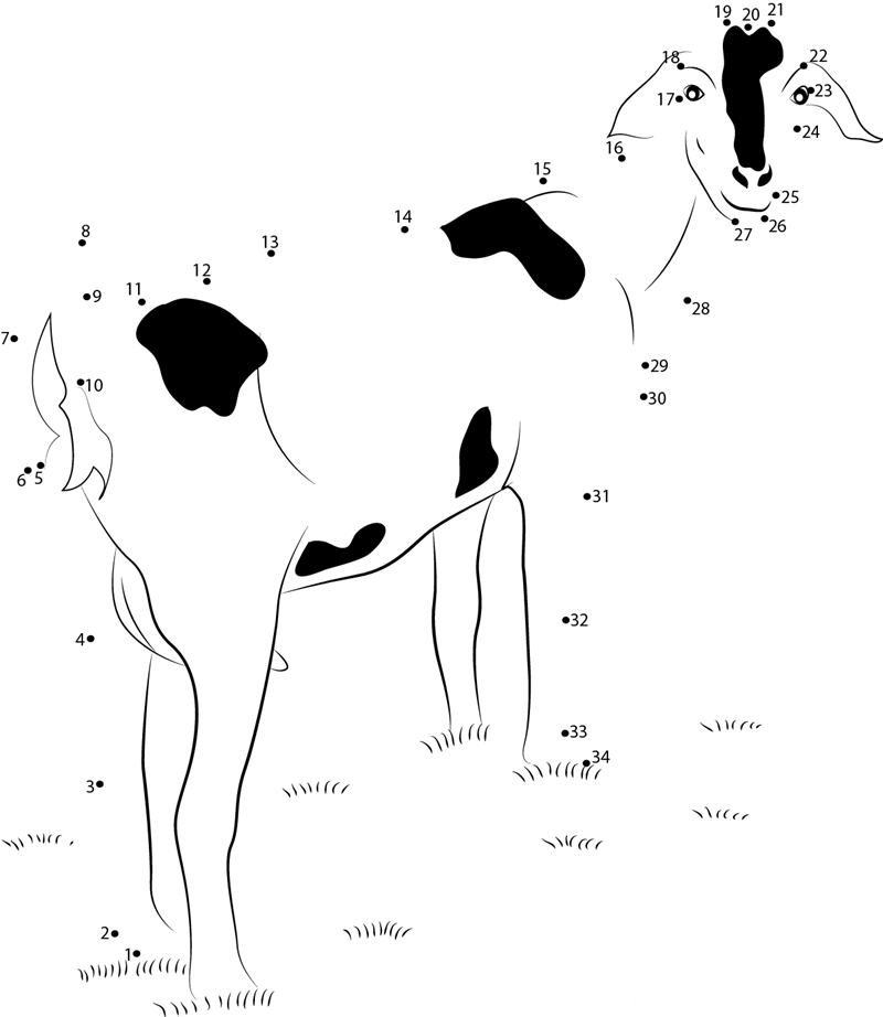 Goat dot to dot worksheets