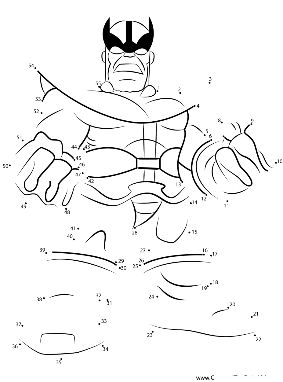 Thanos-The-Super-Hero-Squad-Show printable dot to dot worksheet