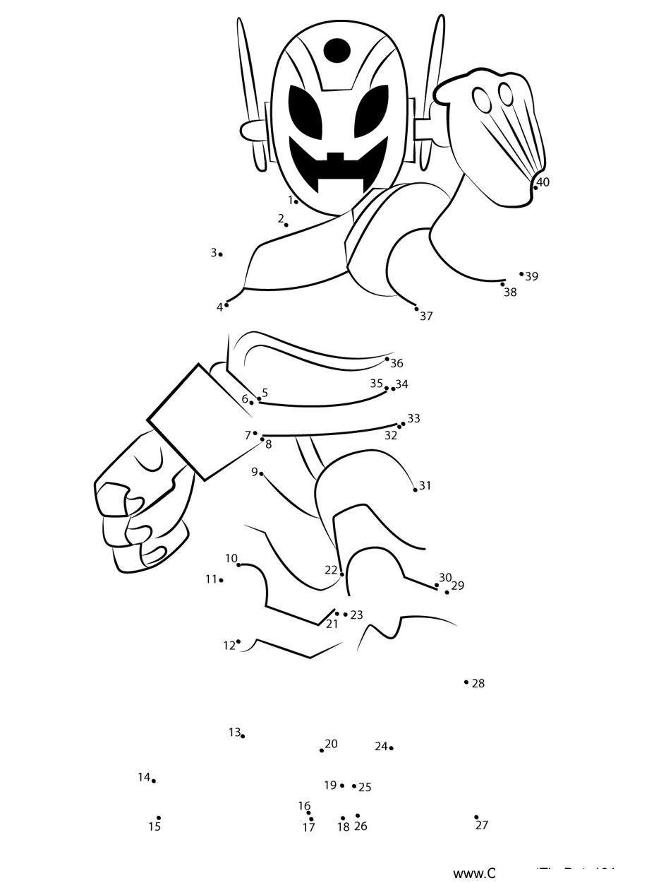 Ultron-The-Super-Hero-Squad-Show printable dot to dot worksheet