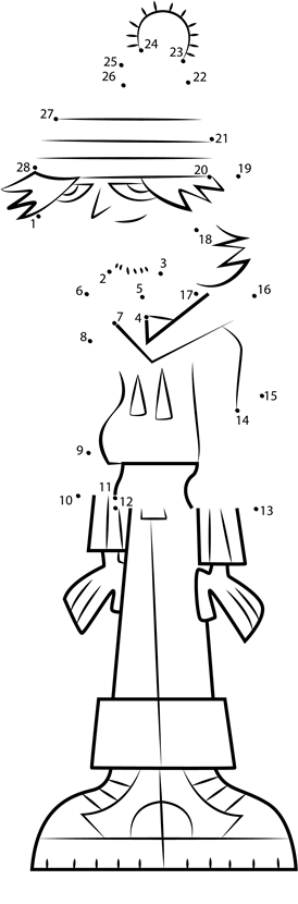 Ezekiel-From-Total-Drama-Island-Dot-To-Dot printable dot to dot worksheet