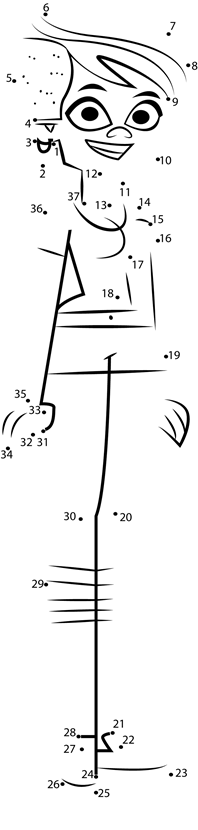 Stephanie-From-Total-Drama-Dot-To-Dot printable dot to dot worksheet