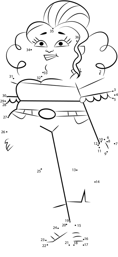 Sugar-From-Total-Drama-Dot-To-Dot printable dot to dot worksheet