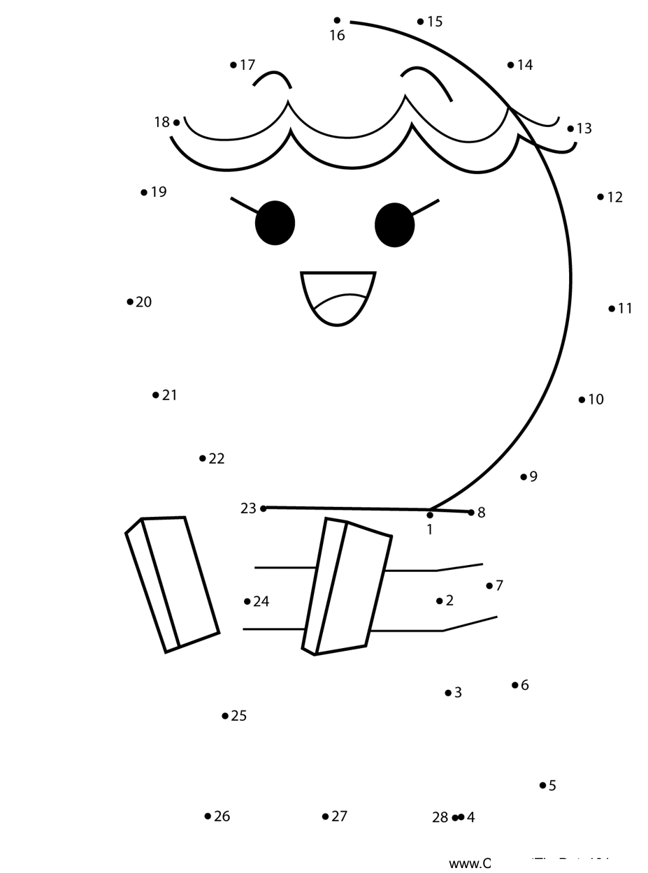 Dainty-Unikitty dot to dot worksheets