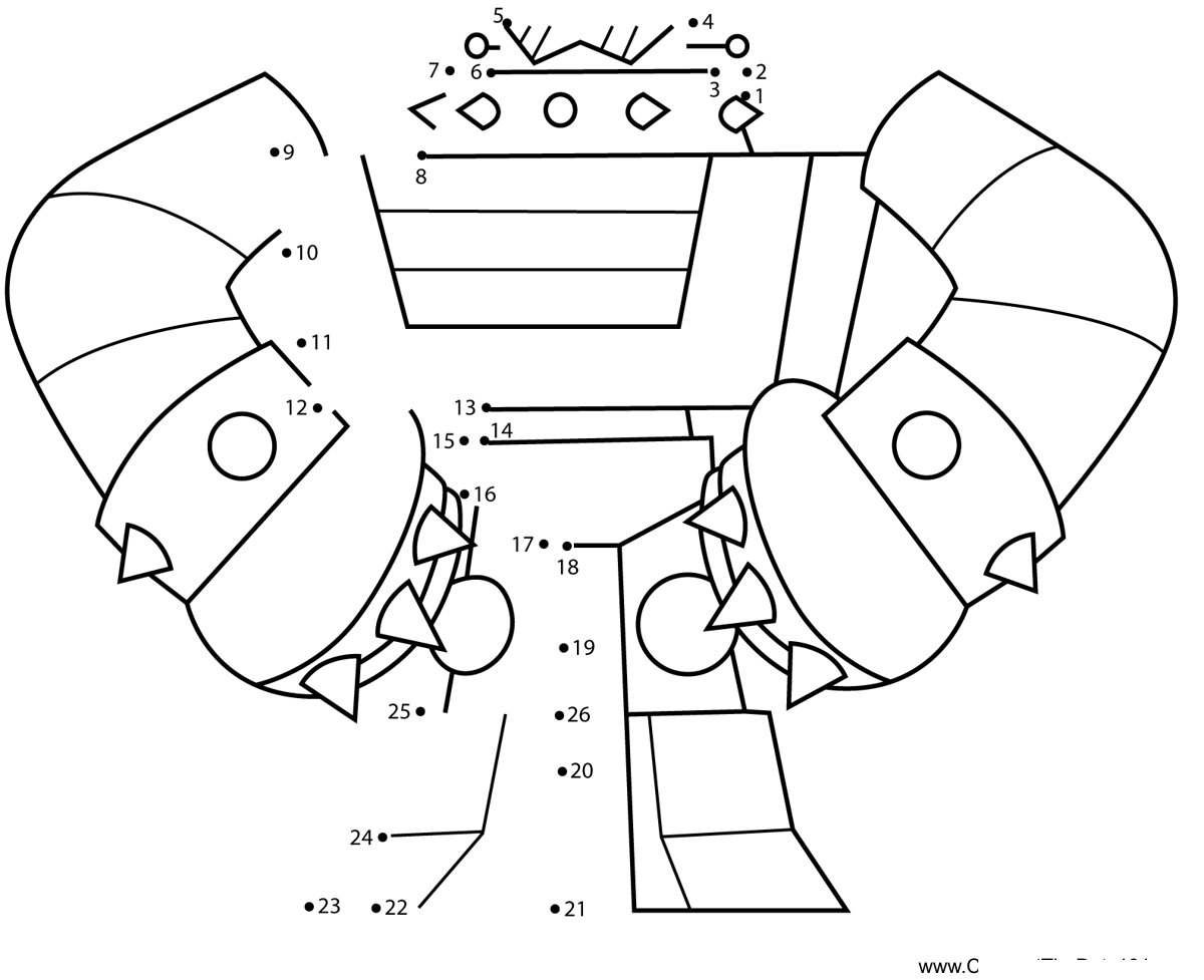 Decimator-Unikitty dot to dot worksheets