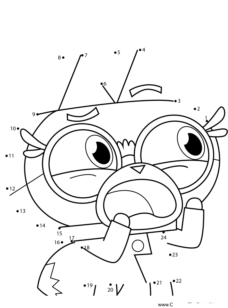 Dr-Fox-Scared-Unikitty dot to dot worksheets