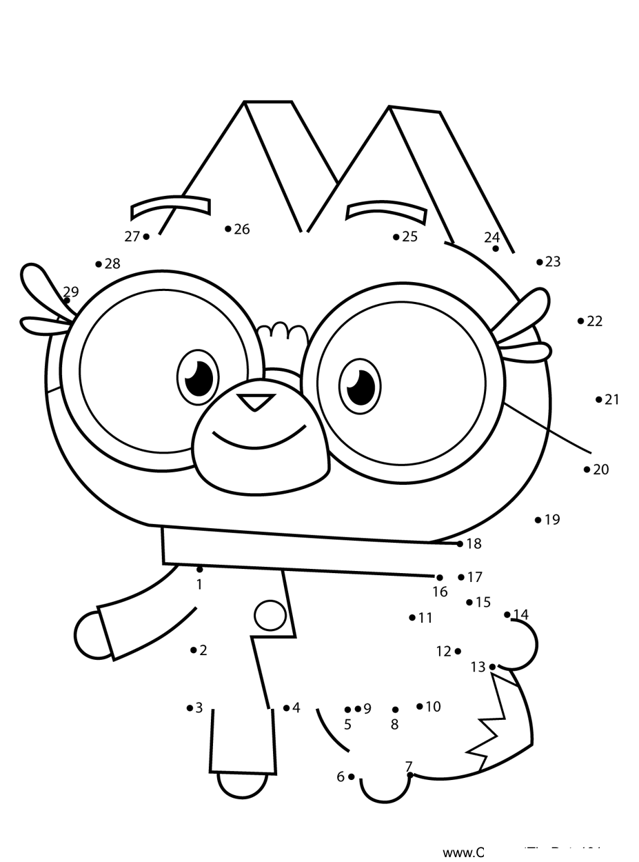 Dr-Fox-Unikitty dot to dot worksheets