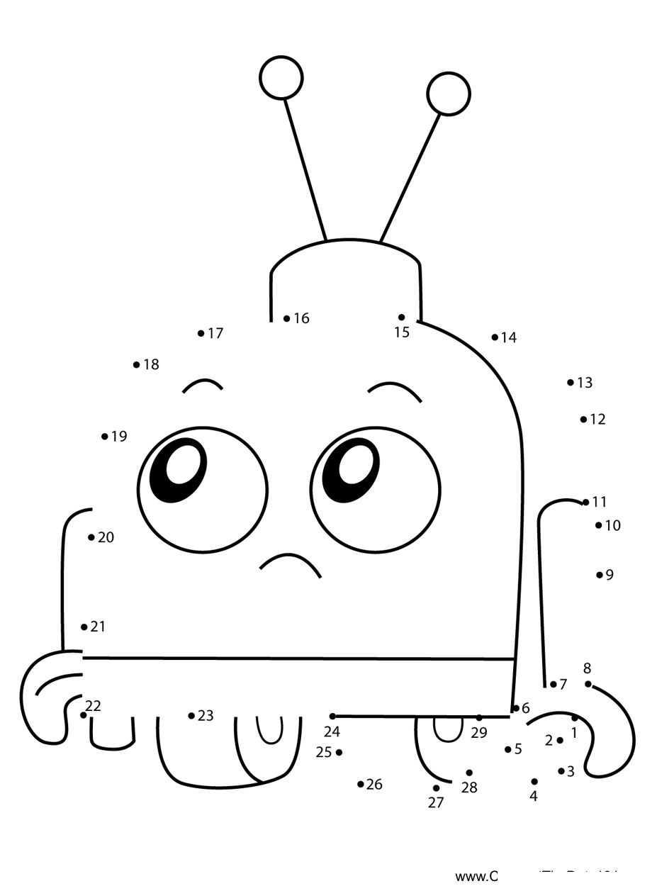 Gizmo-Unikitty dot to dot worksheets