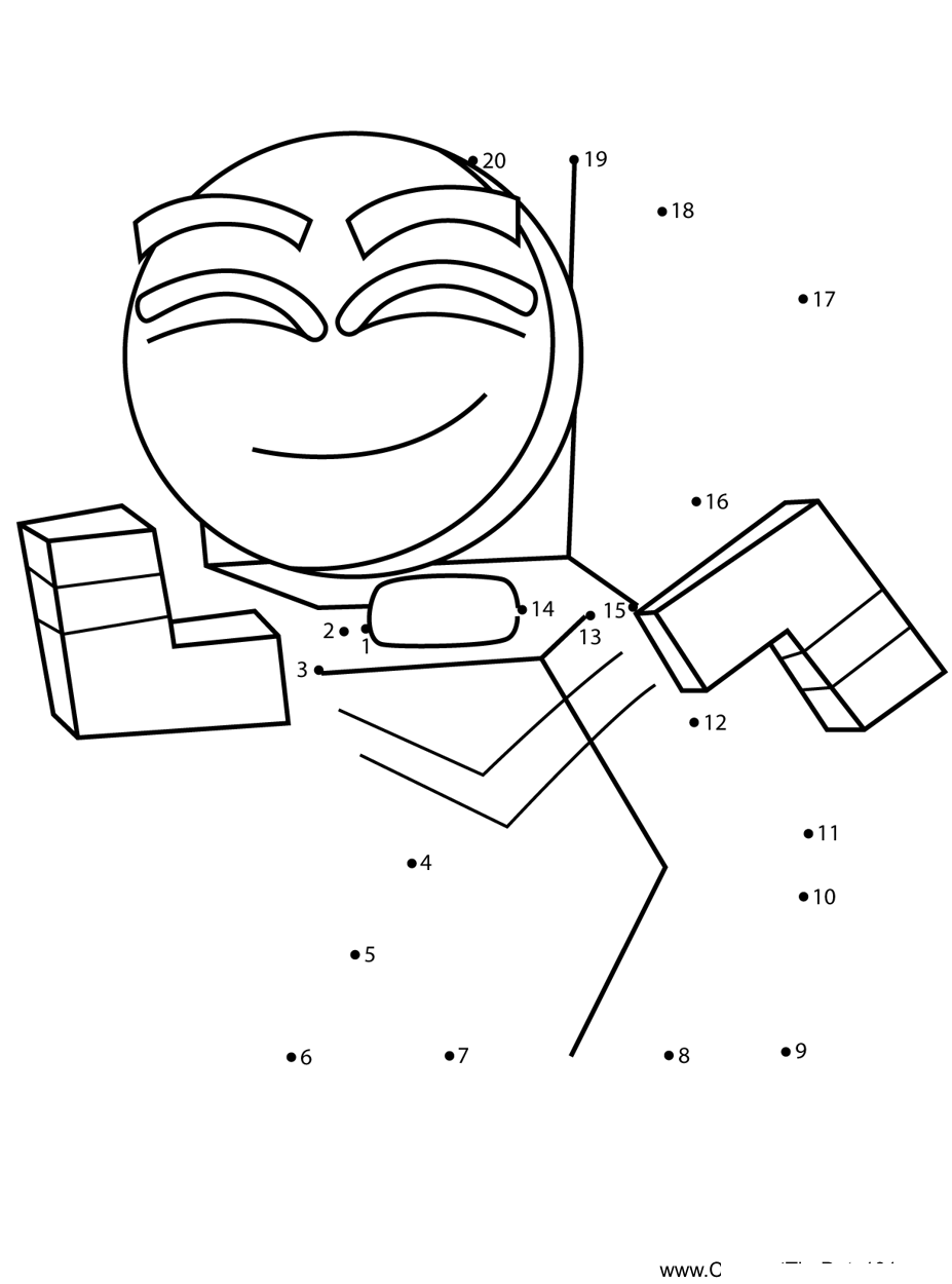 Master-Frown-Dancing-Unikitty dot to dot worksheets