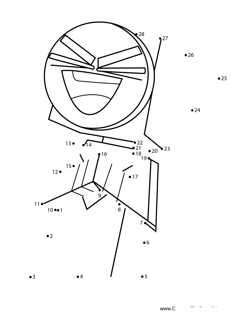 Master-Frown-Laughing-Unikitty dot to dot worksheets