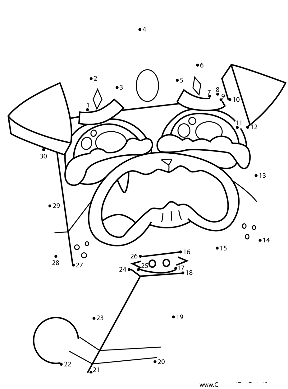 Puppycorn-Crying-Unikitty dot to dot worksheets